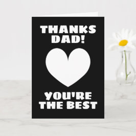 Vaderdag kaart - Bedankt papa je bent de beste