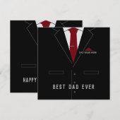 Vaderdag Kaart Beste DAD ooit - Jouw naam /tekst (Voorkant / Achterkant)