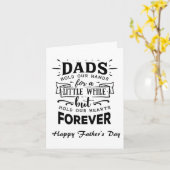 Vaderdag kaart - Dads houden onze handen vast (Gele Bloem)