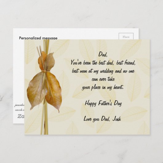 Vaderdag kaart - Edelachtbare hem! (Voorkant / Achterkant)