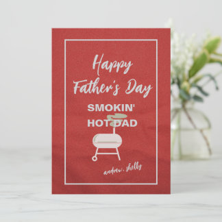 Vaderdag Kaart gepersonaliseerd - Smokin' Hot Dad
