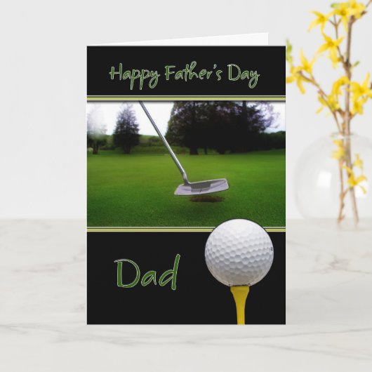 Vaderdag Kaart - Golfen (Gele Bloem)