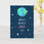 Vaderdag Kaart Grappig Beste Vader Verder Leuk Pap (Gele Bloem)