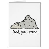 Vaderdag Kaart, Grappig, Pap Je Rock, Blank (Voorkant)