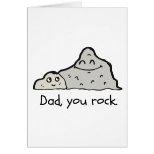 Vaderdag Kaart, Grappig, Pap Je Rock, Blank