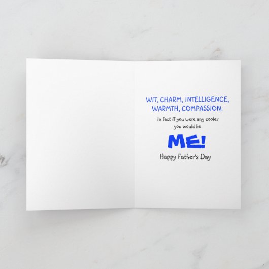 Vaderdag Kaart - Grappige Cartoon (Binnen)