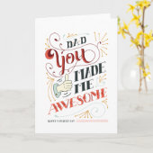 Vaderdag-kaart - handmatige lettergrootte kaart (Gele Bloem)