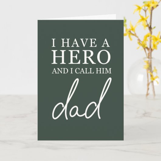 Vaderdag kaart 'Ik heb een held' (Gele Bloem)