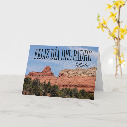 Vaderdag Kaart in het Spaans (Gele Bloem)