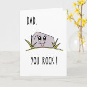 Vaderdag kaart 'Je bent een rots in de branding' (Gele Bloem)