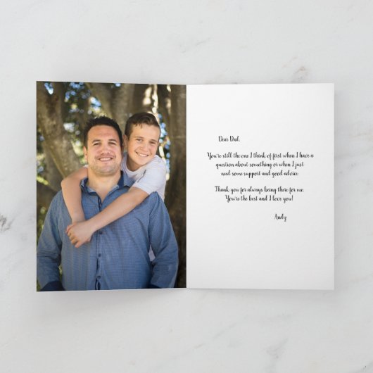 Vaderdag-Kaart Kaart (Binnen)