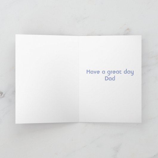 Vaderdag kaart leuk (Binnen)