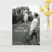 Vaderdag Kaart met Baby in evenwicht (Gele Bloem)