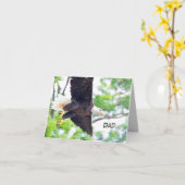 Vaderdag kaart met Bald Eagle (Gele Bloem)
