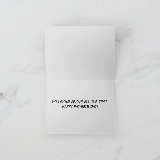 Vaderdag kaart met Bald Eagle (Binnen)
