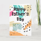 Vaderdag Kaart met Bijbelvers (Voorkant)