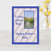 Vaderdag Kaart met een niestisch thema. (Gele Bloem)