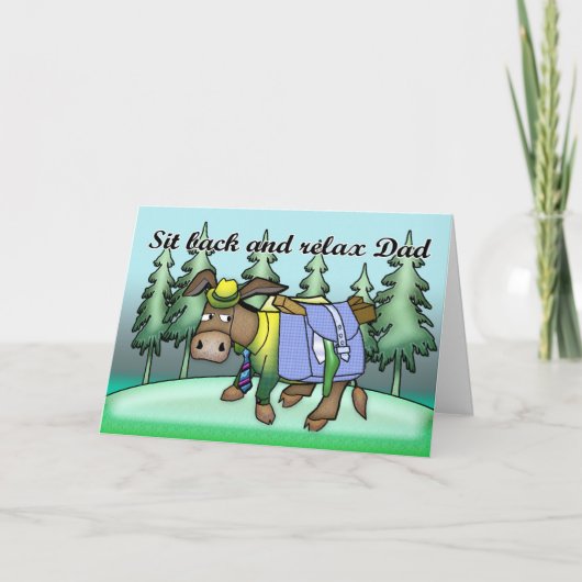 Vaderdag Kaart met ezel (Voorkant)
