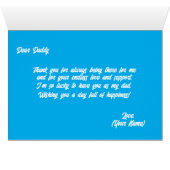 Vaderdag Kaart met gepersonaliseerde boodschap, bl (Binenzijde Horizontaal (Onderkant))