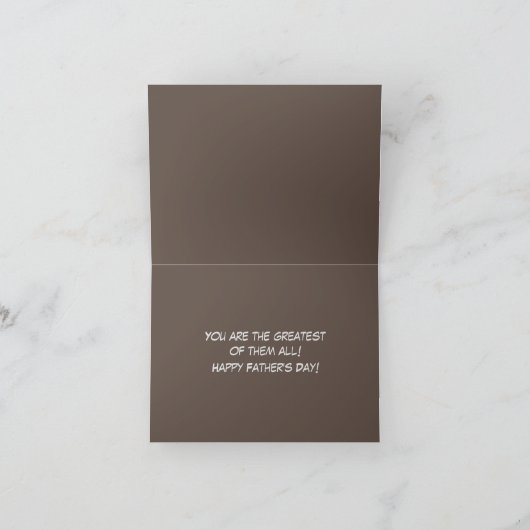 Vaderdag kaart met grappige gans (Binnen)