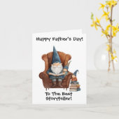 Vaderdag kaart met kabouter (Gele Bloem)