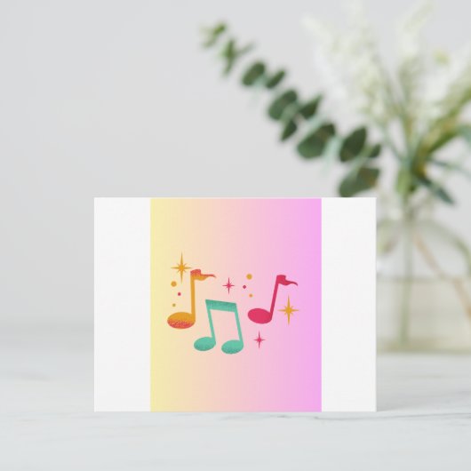 Vaderdag Kaart met muziek (Staand voorkant)