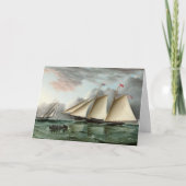 Vaderdag Kaart met Schooner (Voorkant)