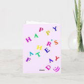 Vaderdag Kaart met Speelse Vrouw - Grappig (Achterkant)