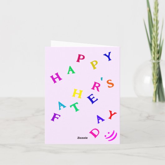 Vaderdag Kaart met Speelse Vrouw - Grappig (Achterkant)