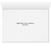 Vaderdag Kaart met spoorweg (Binenzijde Horizontaal (Onderkant))