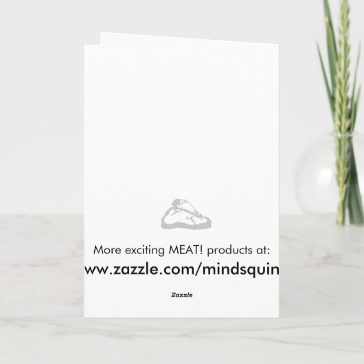 Vaderdag kaart met vlees! (Achterkant)