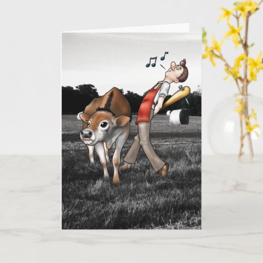 Vaderdag kaart met vlees! (Gele Bloem)