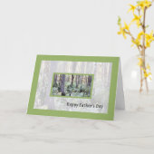 Vaderdag Kaart met vreedzaam bos (Gele Bloem)