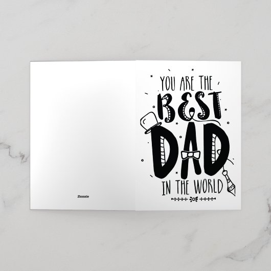 Vaderdag Kaart ontwerp (Buiten Laag)