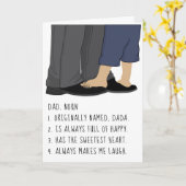 Vaderdag Kaart/Pap personaliseren, zelfstandig naa Kaart (Gele Bloem)