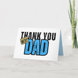 Vaderdag Kaart, papa waardering dank u Kaart