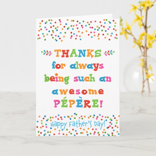 Vaderdag Kaart Pépère (Gele Bloem)