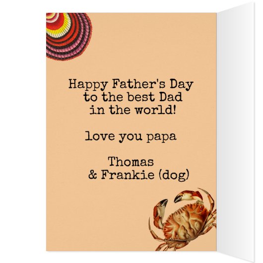 Vaderdag Kaart, Portugees Vlag (Binnen (Links))