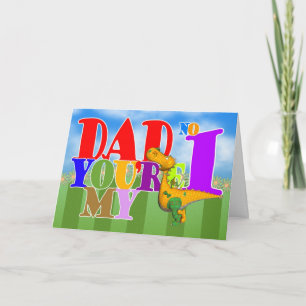 Vaderdag Kaart schattige draak
