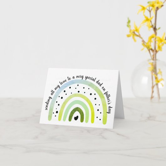 Vaderdag Kaart - speciale vader (Gele Bloem)