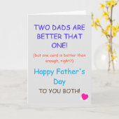 Vaderdag-kaart - Twee vaders zijn beter dan... Kaart (Gele Bloem)