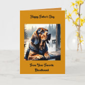 Vaderdag Kaart van Bloedhond (Gele Bloem)