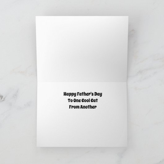 Vaderdag Kaart van één kool kat naar een andere (Binnen)