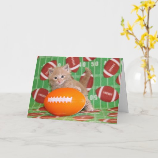 Vaderdag Kaart van één kool kat naar een andere (Gele Bloem)