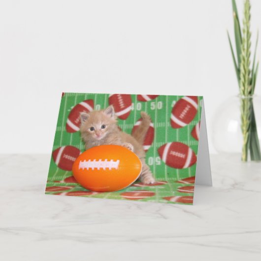 Vaderdag Kaart van één kool kat naar een andere (Voorkant)