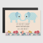 Vaderdag Kaart van een tweeling | Schattigee olifa (Voorkant / Achterkant)