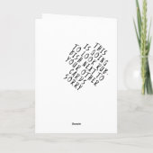 Vaderdag Kaart Victoriaans gedicht (Achterkant)