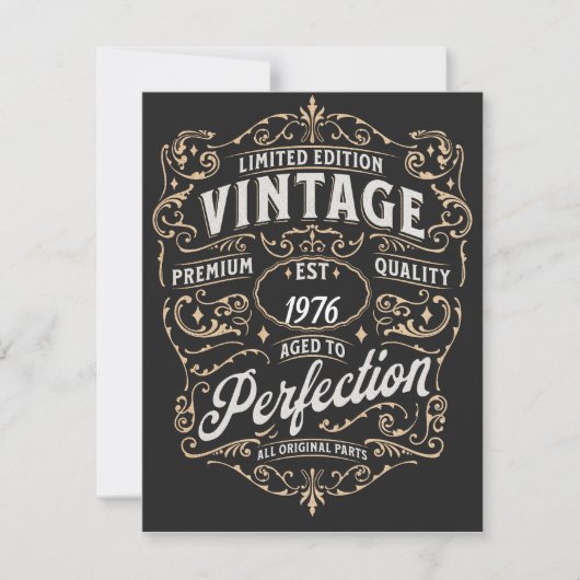 Vaderdag kaart. Vintage Editie. Leeftijd aanpasbaa Feestdagenkaart (Voorkant)