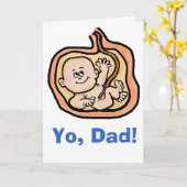 Vaderdag Kaart voor aanstaande vaders - Aanpassen (Gele Bloem)