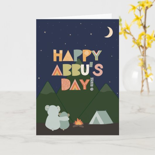 Vaderdag Kaart voor Abbu (Gele Bloem)